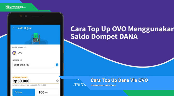 Cara Top Up Dana Via OVO