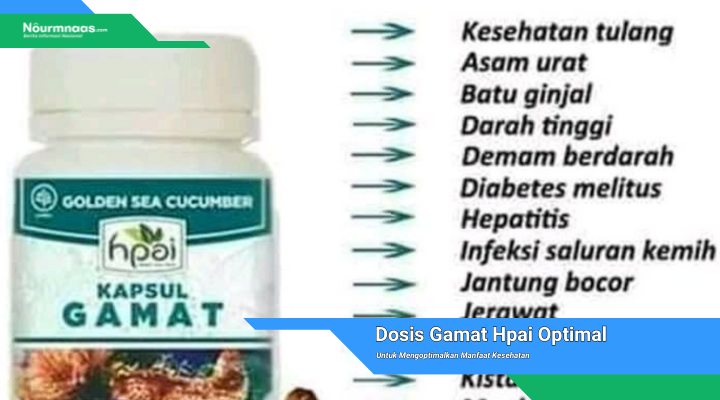 Dosis Gamat Hpai Optimal
