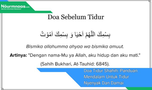 Doa Tidur Shahih: Panduan Mendalam Untuk Tidur Nyenyak Dan Damai