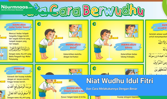 Niat Wudhu Idul Fitri Dan Cara Melakukannya Dengan Benar